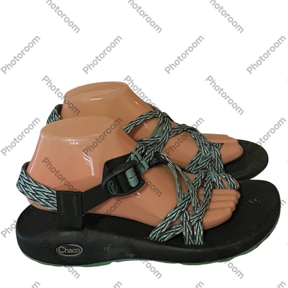 Chaco ZXR Teal Sandals Sz 9 - Picture 1 of 12